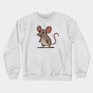 Cute Mouse Drawing Crewneck Sweatshirt